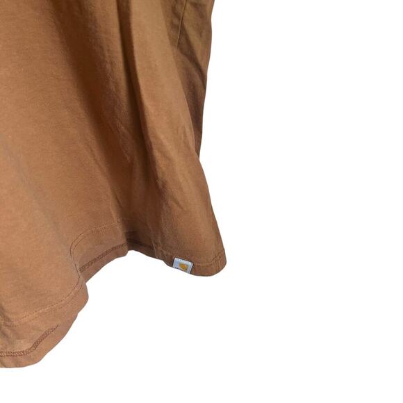 Carhartt Men's Loose Fit Logo Tee Brown size 2XL - Picture 3 of 5